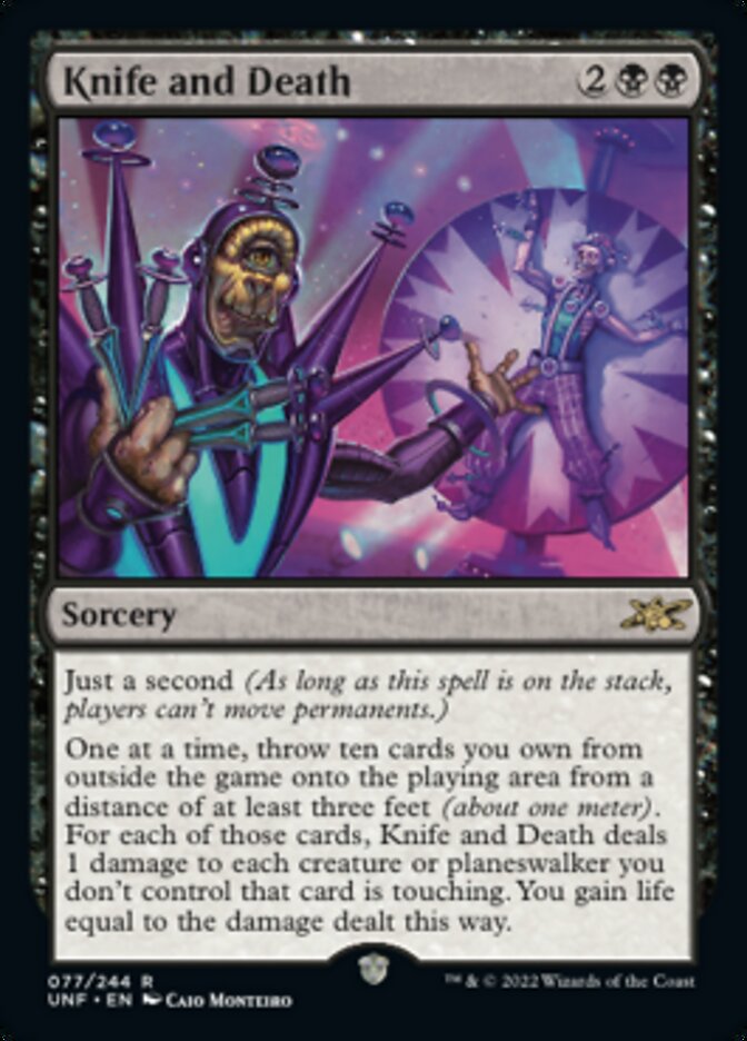 Knife and Death - [Foil] Unfinity (UNF)