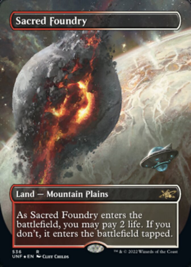 Sacred Foundry - [Galaxy Foil, Borderless] Unfinity (UNF)