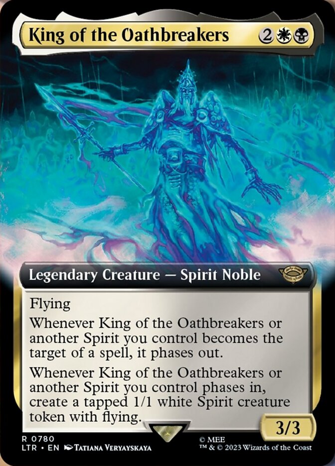 King of the Oathbreakers - [Surge Foil, Extended Art] The Lord of the Rings: Tales of Middle-earth (LTR)