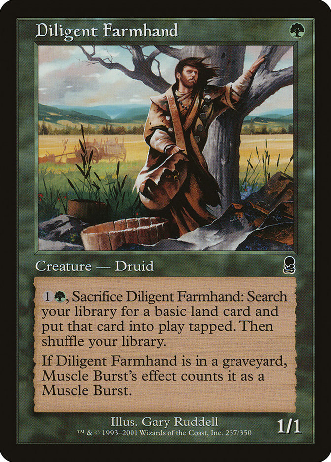 Diligent Farmhand - [Foil, Retro Frame] Odyssey (ODY)