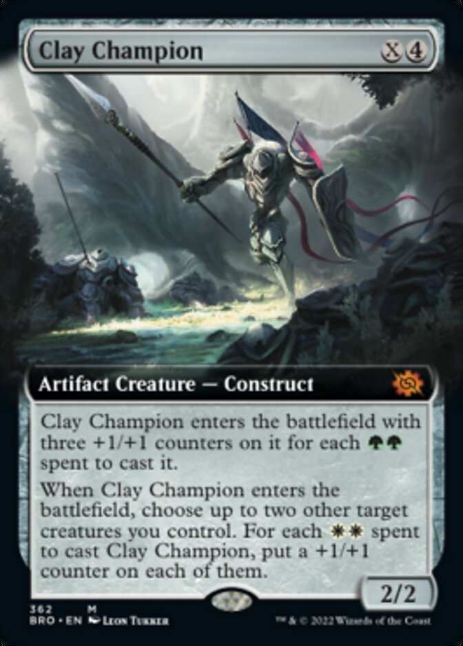 Clay Champion - [Foil, Extended Art] The Brothers' War (BRO)