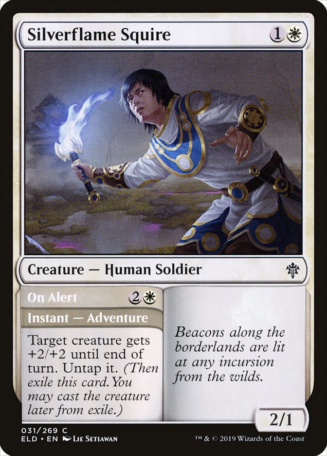 Silverflame Squire // On Alert - [Foil] Throne of Eldraine (ELD)
