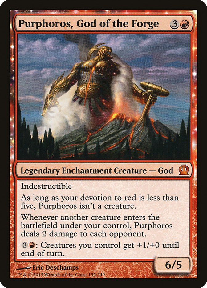 Purphoros, God of the Forge - [Foil] Theros (THS)