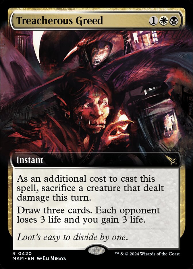 Treacherous Greed - [Extended Art] Murders at Karlov Manor (MKM)