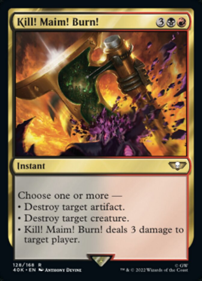 Kill! Maim! Burn! - Warhammer 40,000 Commander (40K)
