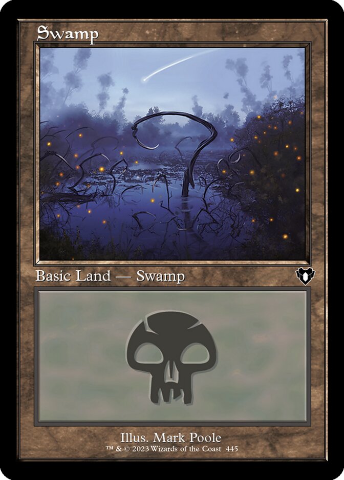 Swamp (445) - [Foil] Commander Masters (CMM)