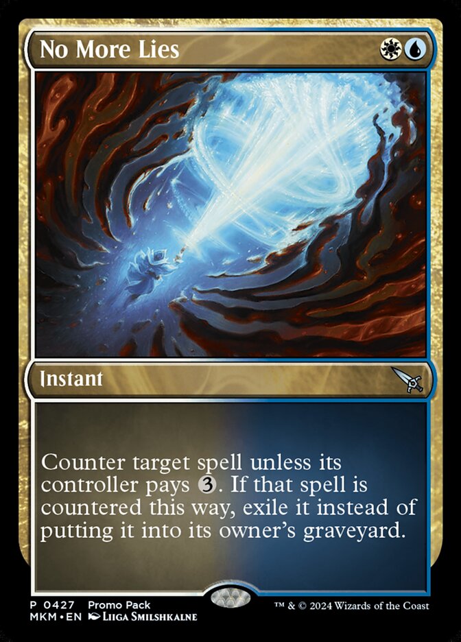 No More Lies - [Etched Foil, Promo] Murders at Karlov Manor (MKM)