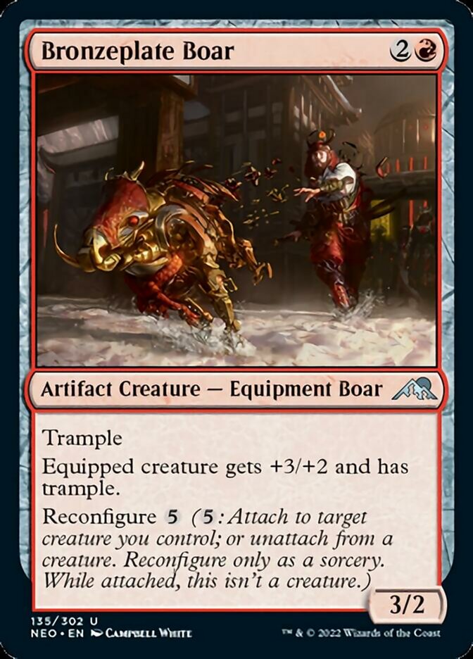 Bronzeplate Boar - Kamigawa: Neon Dynasty (NEO)