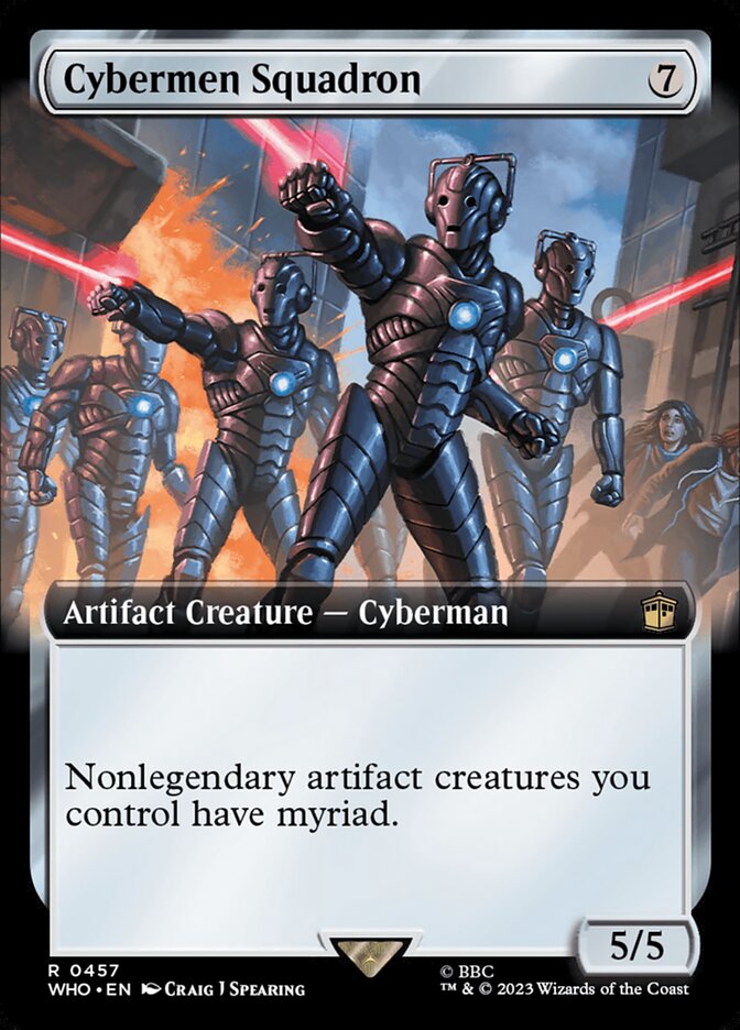 Cybermen Squadron - [Foil, Extended Art] Doctor Who (WHO)