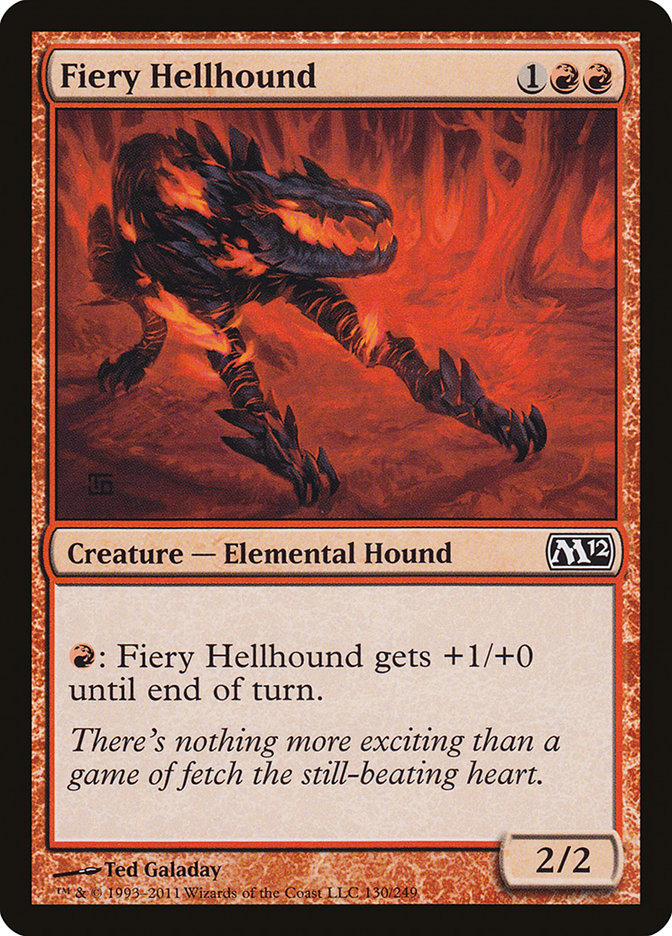 Fiery Hellhound - [Foil] Magic 2012 (M12)