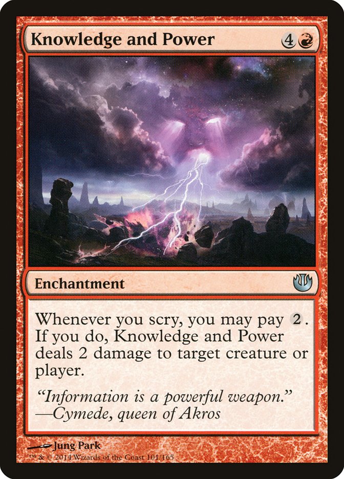 Knowledge and Power - [Foil] Journey into Nyx (JOU)