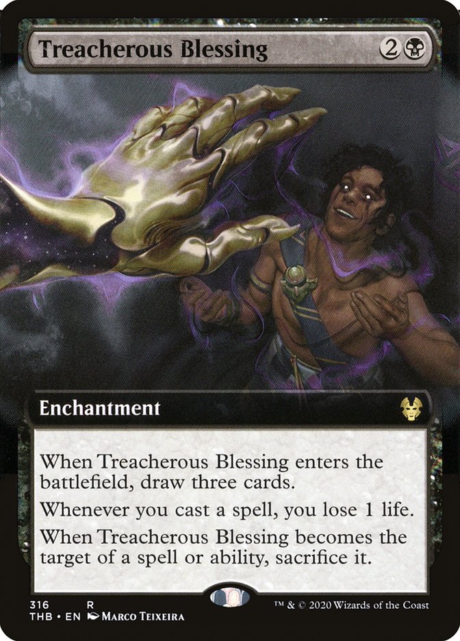 Treacherous Blessing - [Foil, Extended Art] Theros Beyond Death (THB)