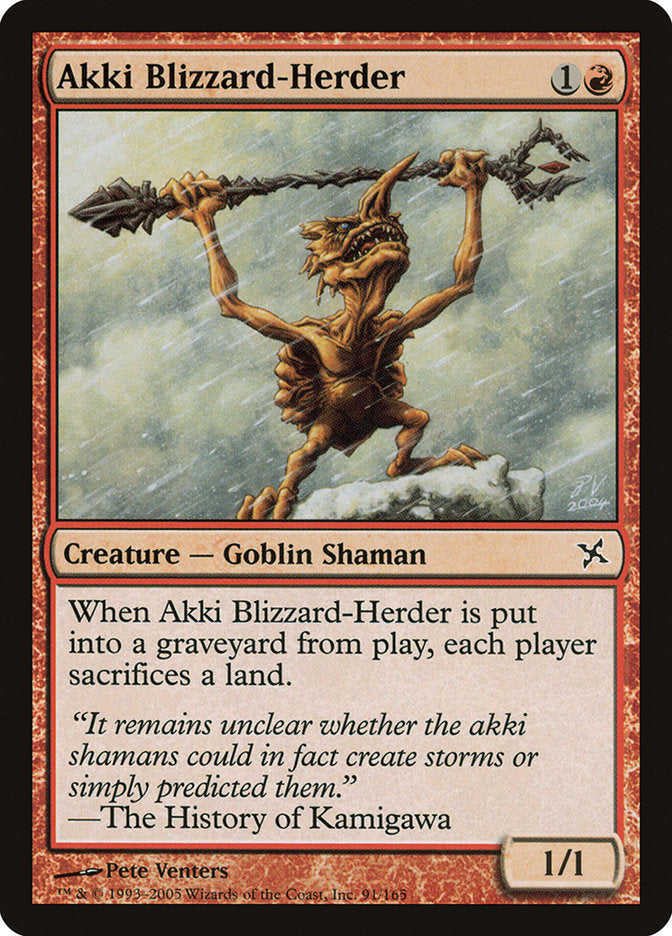 Akki Blizzard-Herder - [Foil] Betrayers of Kamigawa (BOK)
