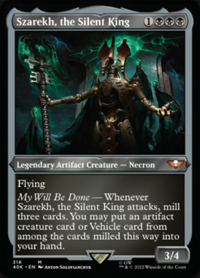 Szarekh, the Silent King - [Etched Foil] Warhammer 40,000 Commander (40K)