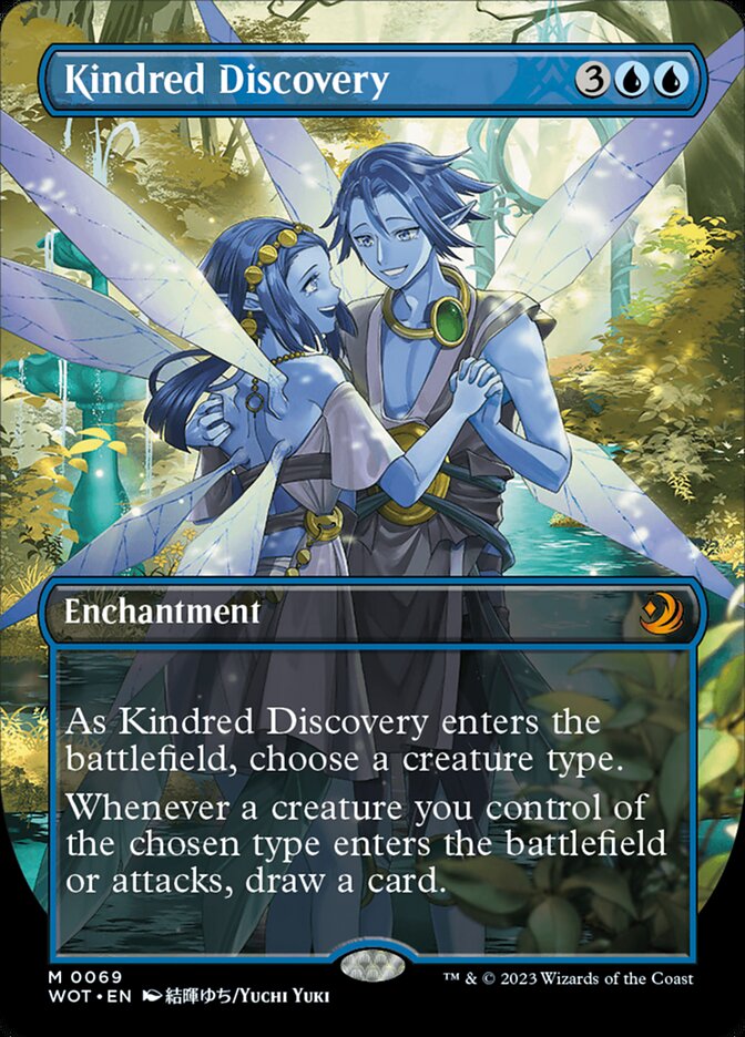 Kindred Discovery - [Foil, Borderless] Wilds of Eldraine: Enchanting Tales (WOT)