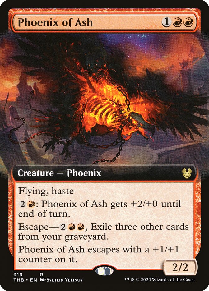 Phoenix of Ash - [Extended Art] Theros Beyond Death (THB)