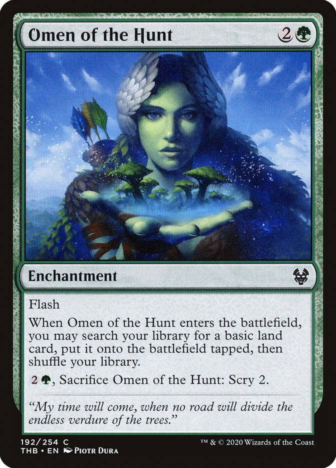 Omen of the Hunt - [Foil] Theros Beyond Death (THB)