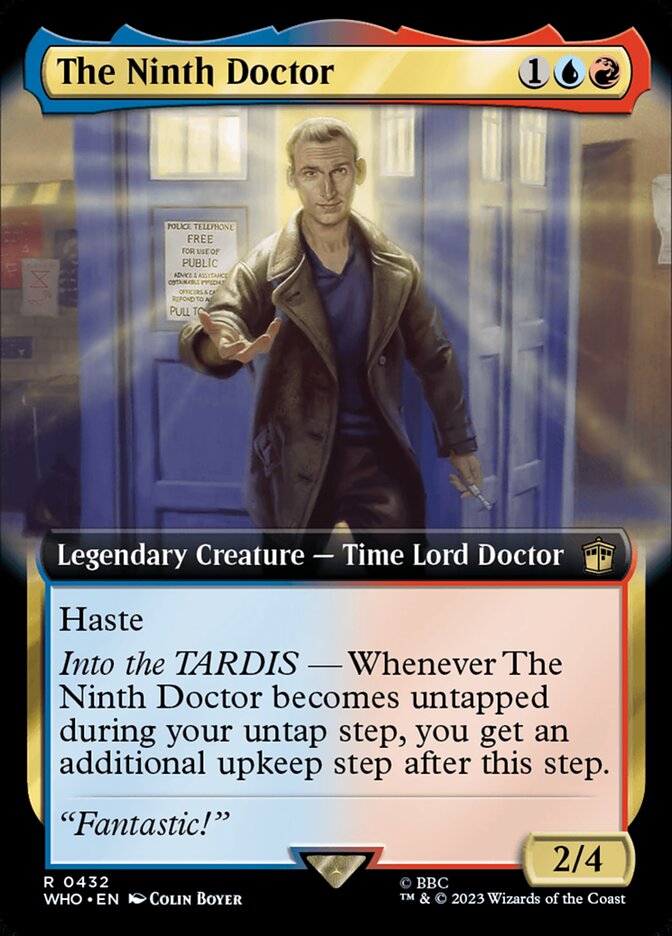 The Ninth Doctor - [Foil, Extended Art] Doctor Who (WHO)