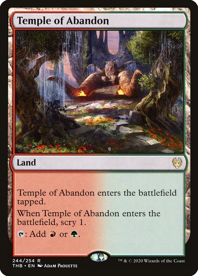 Temple of Abandon - [Foil] Theros Beyond Death (THB)