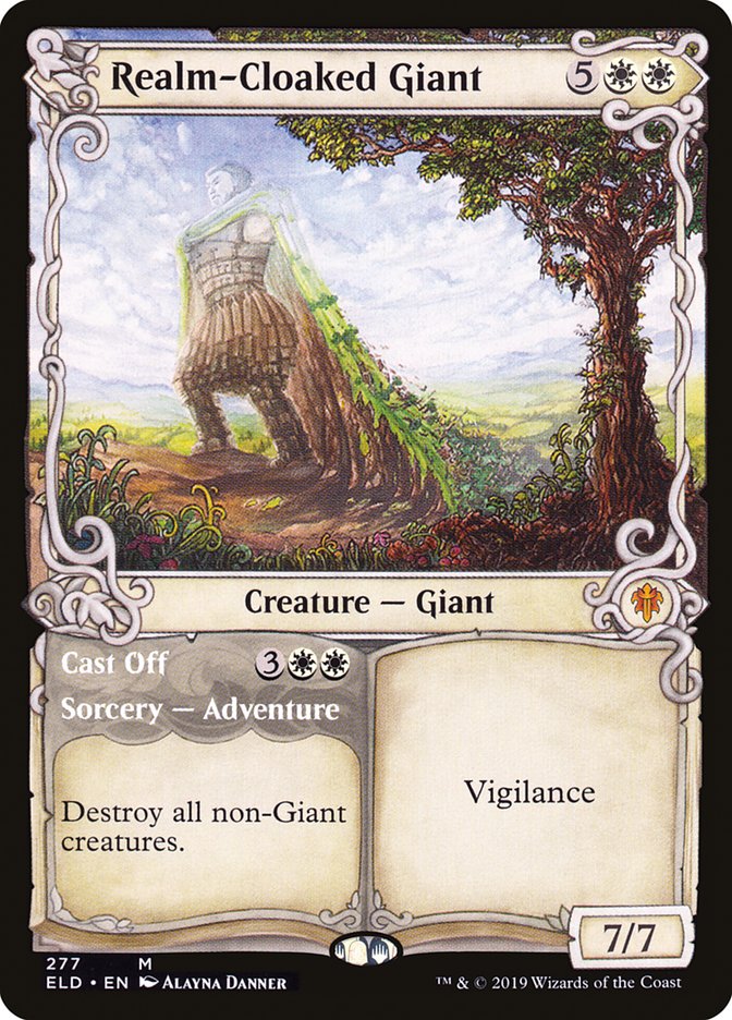 Realm-Cloaked Giant // Cast Off - [Showcase] Throne of Eldraine (ELD)