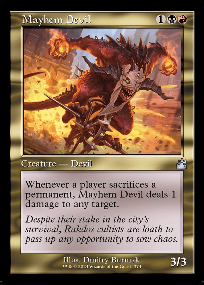 Mayhem Devil - [Retro Frame] Ravnica Remastered (RVR)