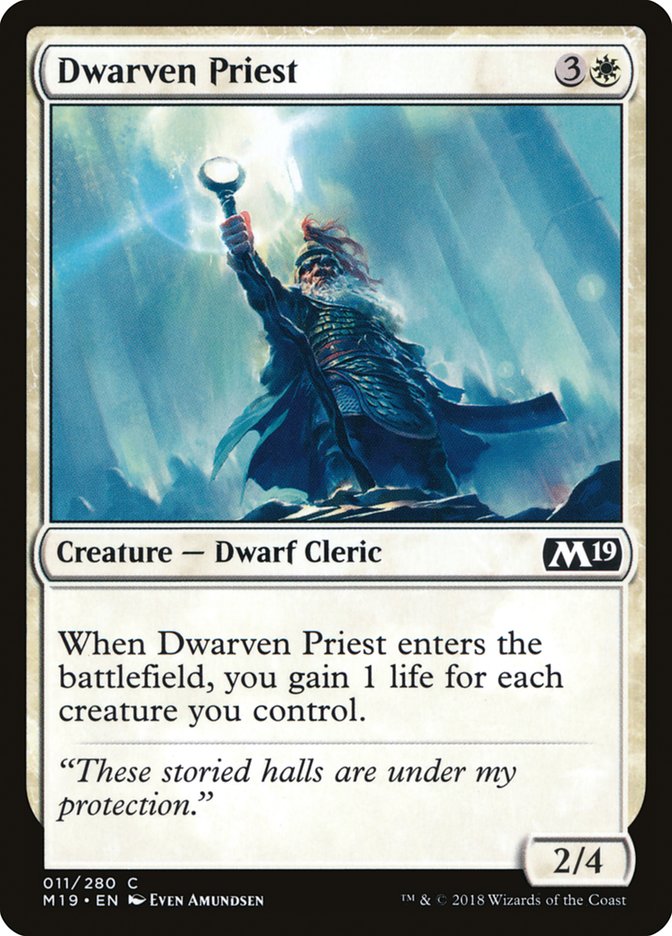 Dwarven Priest - [Foil] Core Set 2019 (M19)