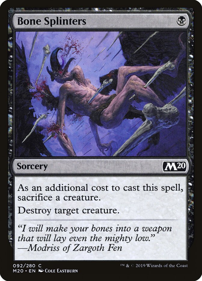 Bone Splinters - [Foil] Core Set 2020 (M20)