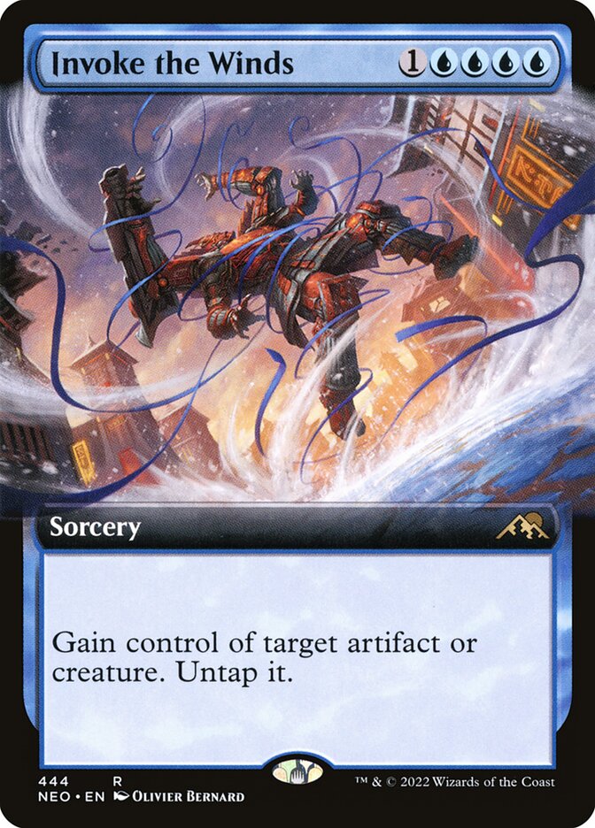 Invoke the Winds - [Extended Art] Kamigawa: Neon Dynasty (NEO)