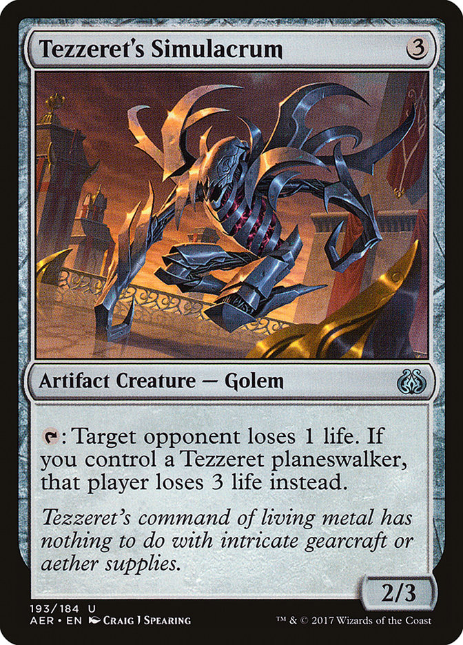 Tezzeret's Simulacrum - Aether Revolt (AER)