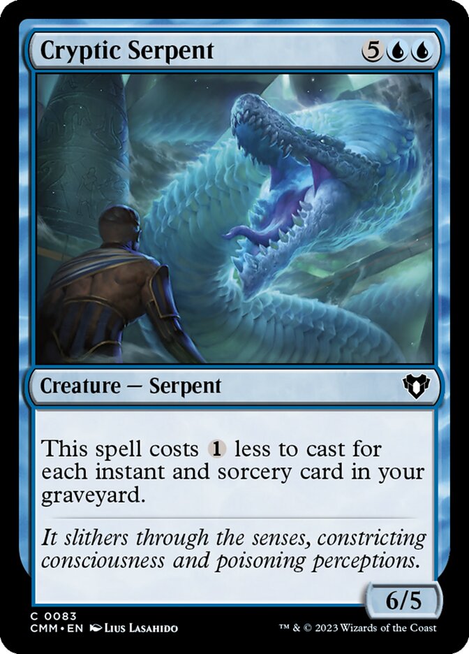 Cryptic Serpent - [Foil] Commander Masters (CMM)