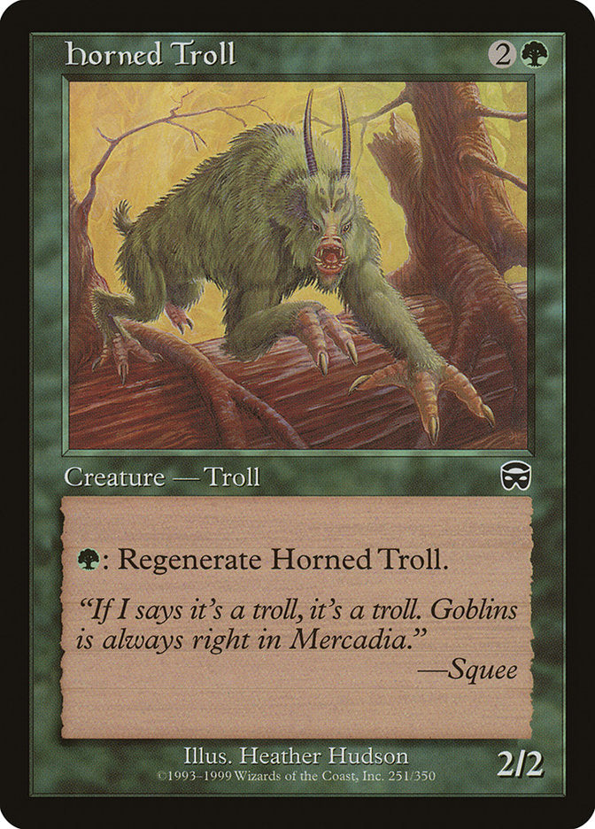 Horned Troll - [Foil] Mercadian Masques (MMQ)