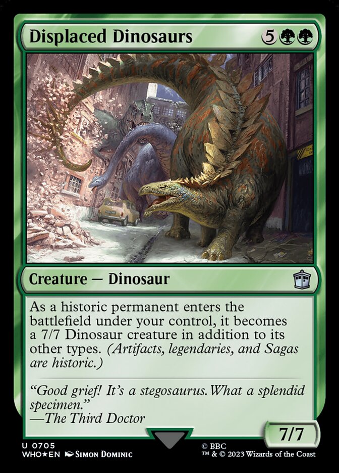 Displaced Dinosaurs - [Surge Foil] Doctor Who (WHO)