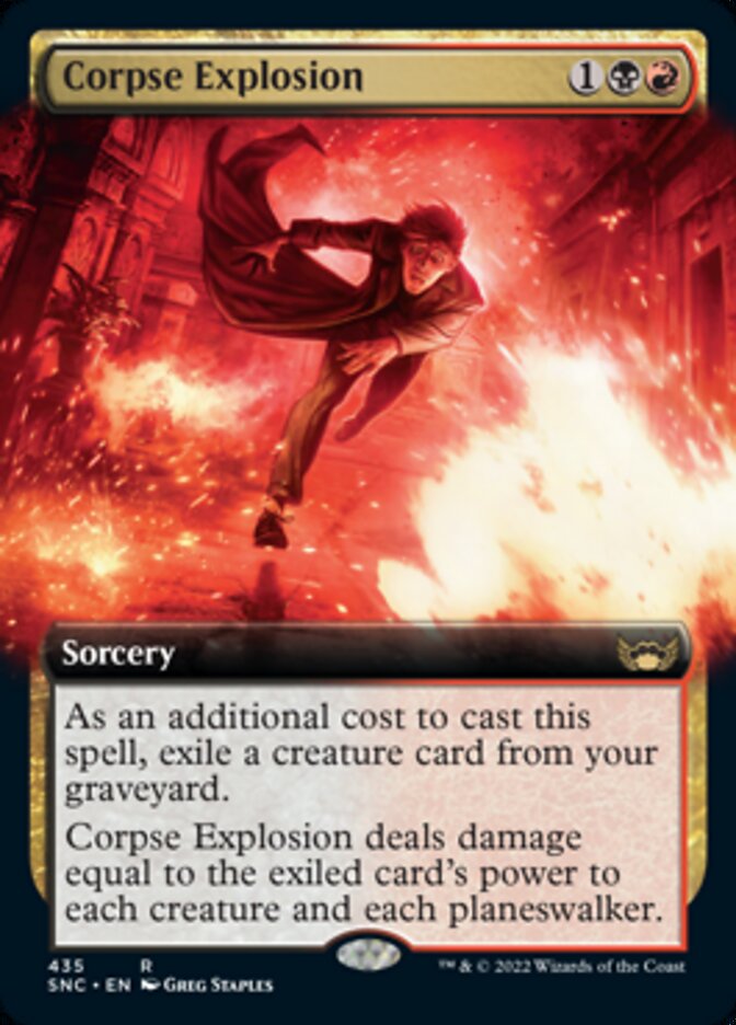 Corpse Explosion - [Foil, Extended Art] Streets of New Capenna (SNC)