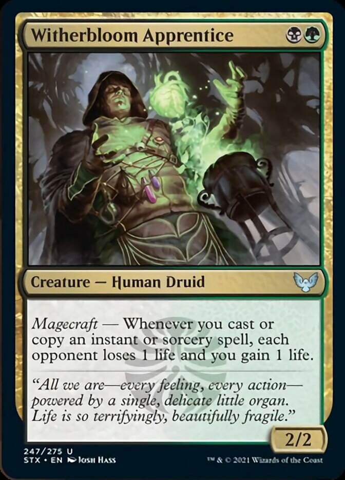 Witherbloom Apprentice - [Foil] Strixhaven: School of Mages (STX)