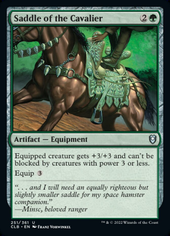 Saddle of the Cavalier - [Foil] Commander Legends: Battle for Baldur's Gate (CLB)