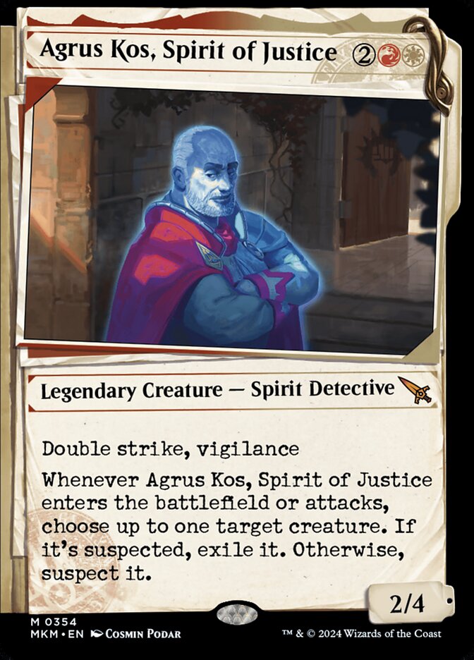 Agrus Kos, Spirit of Justice - [Foil, Dossier] Murders at Karlov Manor (MKM)
