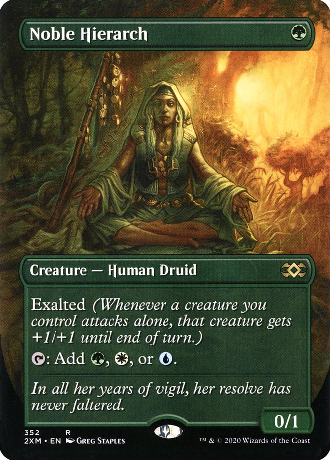 Noble Hierarch - [Foil, Borderless] Double Masters (2XM)