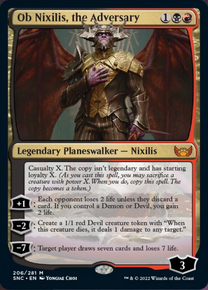 Ob Nixilis, the Adversary - [Foil] Streets of New Capenna (SNC)