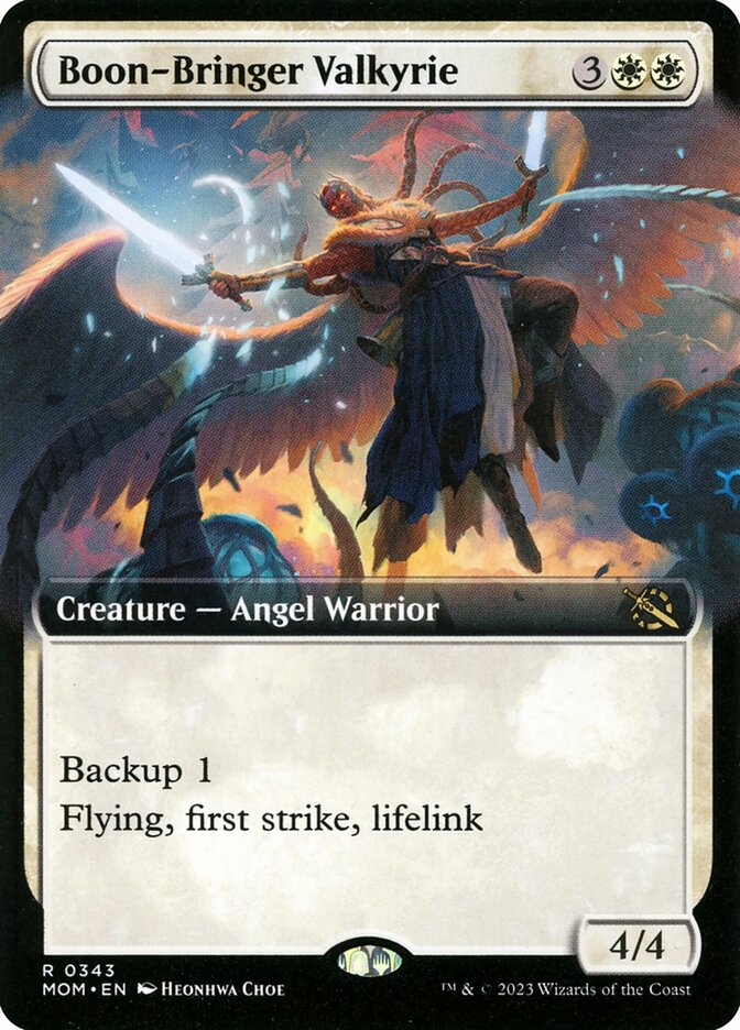 Boon-Bringer Valkyrie - [Foil, Extended Art] March of the Machine (MOM)