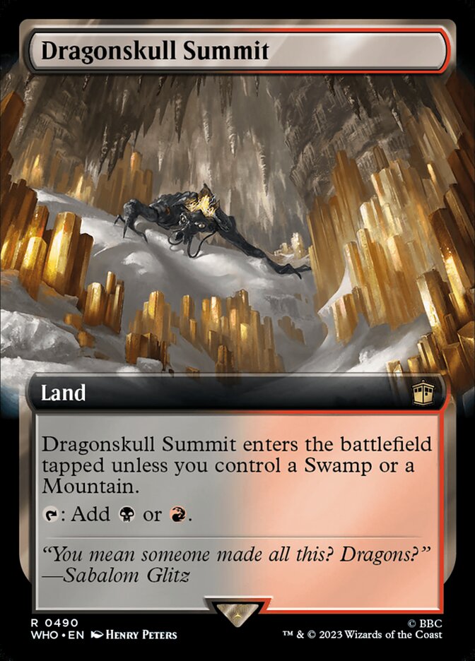 Dragonskull Summit - [Foil, Extended Art] Doctor Who (WHO)