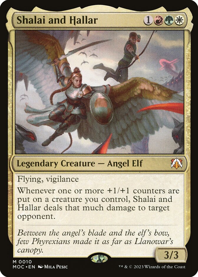 Shalai and Hallar - [Foil] March of the Machine Commander (MOC)