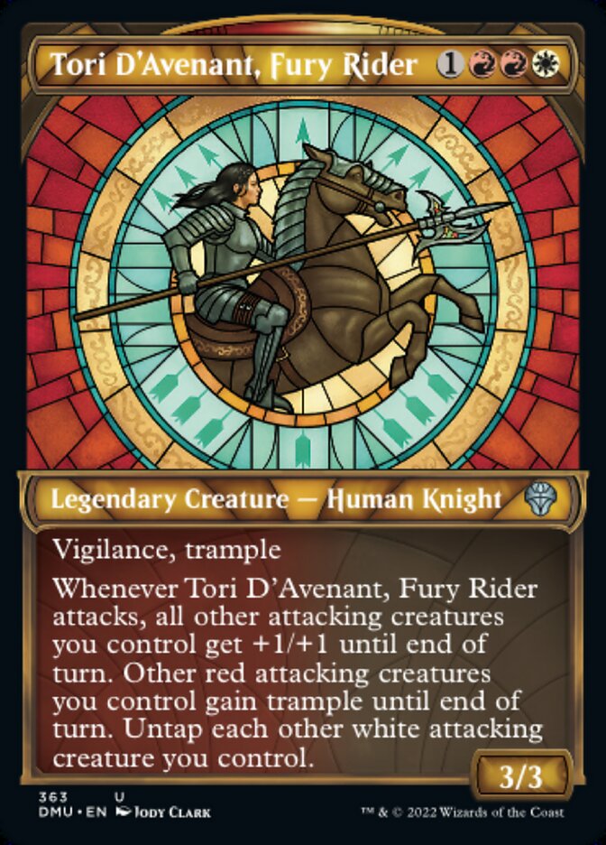 Tori D'Avenant, Fury Rider - [Textured Foil, Showcase] Dominaria United (DMU)