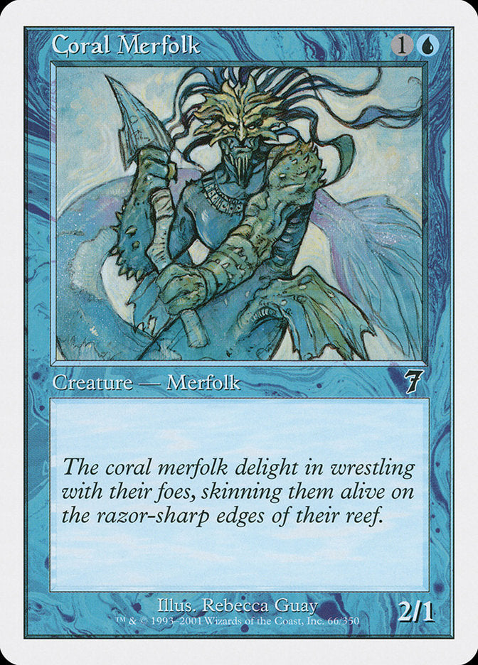 Coral Merfolk - [Foil] Seventh Edition (7ED)