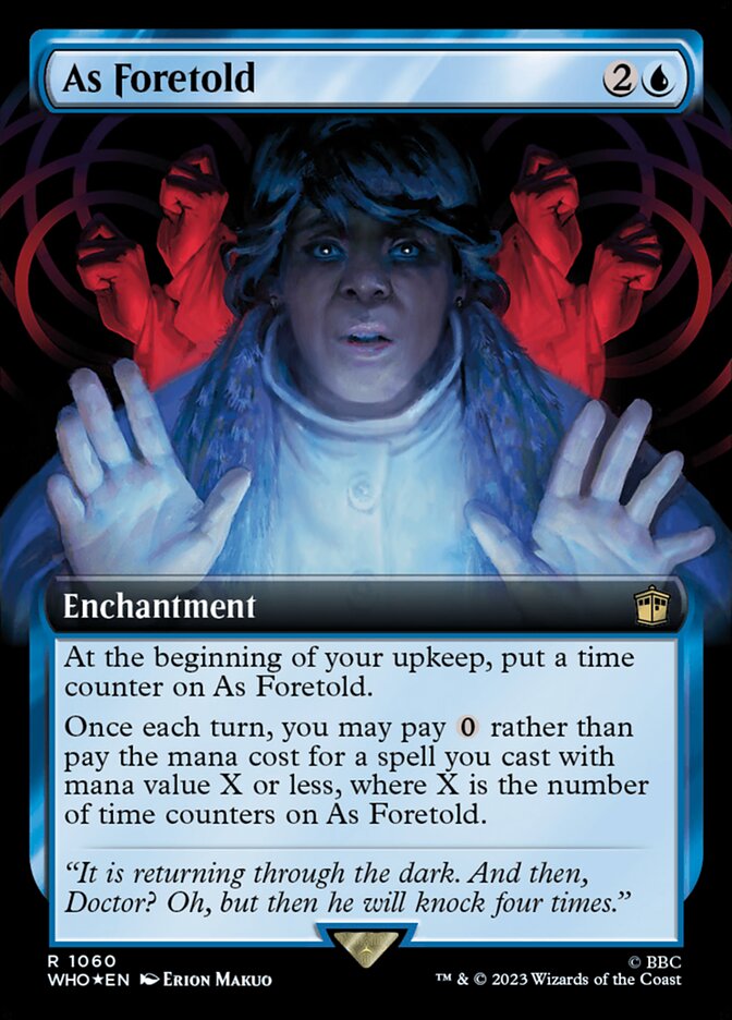 As Foretold - [Surge Foil, Extended Art] Doctor Who (WHO)