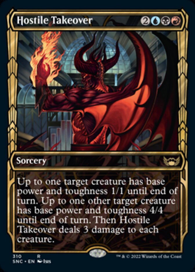Hostile Takeover - [Foil, Showcase] Streets of New Capenna (SNC)
