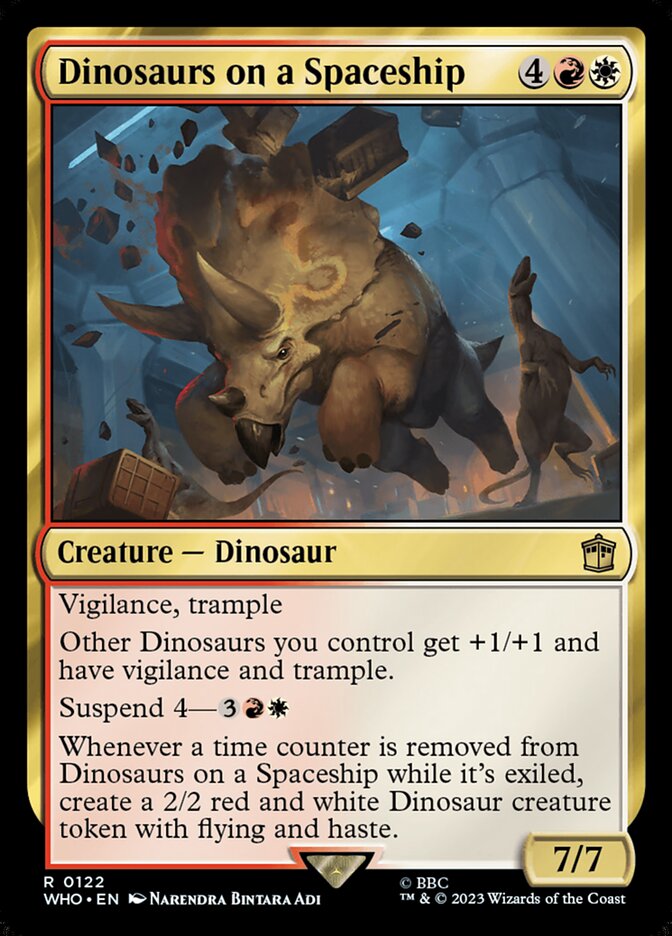 Dinosaurs on a Spaceship - [Foil] Doctor Who (WHO)