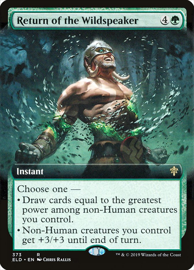 Return of the Wildspeaker - [Foil, Extended Art] Throne of Eldraine (ELD)
