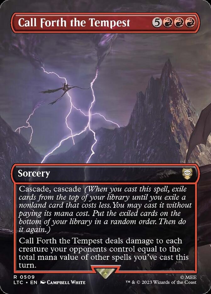 Call Forth the Tempest - [Foil, Borderless] Tales of Middle-earth Commander (LTC)