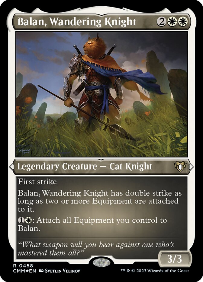 Balan, Wandering Knight - [Etched Foil] Commander Masters (CMM)