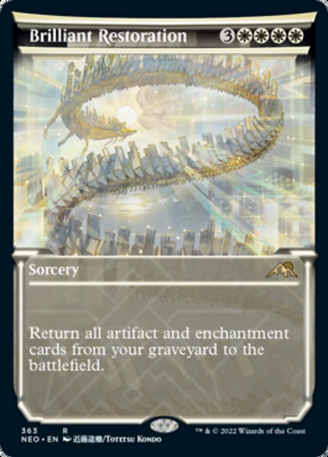 Brilliant Restoration - [Foil, Showcase] Kamigawa: Neon Dynasty (NEO)